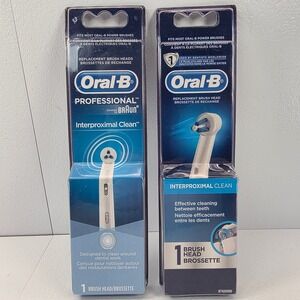 2 Pk Oral B Professional Interproximal Clean Replacement Brush Heads
